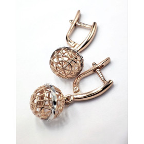 Сережки из красного золота